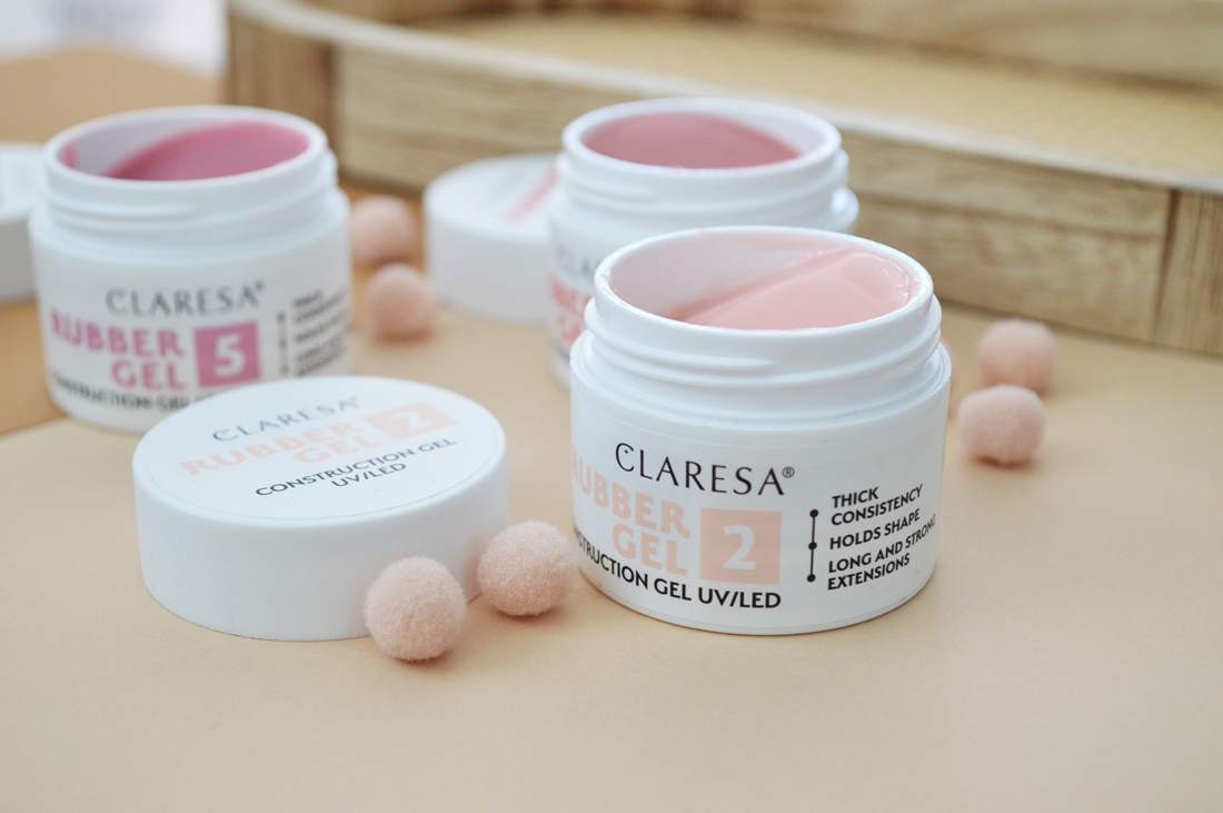 żel budujący rubber gel claresa jak nakładać na paznokcie